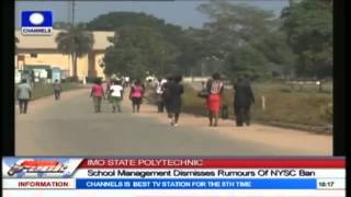 Imo Poly Management Debunks NYSC Ban Rumours