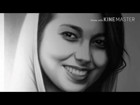 charcoal realistic drawing رسم واقعي بالفحم