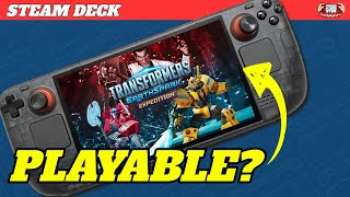 TRANSFORMERS: EARTHSPARK - Expedition on Steam Deck - Is it Playable?