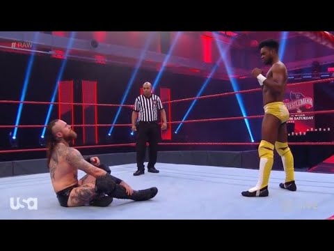 Aleister Black Vs Leon Ruff   WWE RAW 23 March 2020