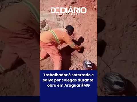 Trabalhador é Resgatado por Colegas Após Soterramento em Obra da MG-414, Araguari