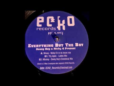 Echo Records 7 - Everything But The Boy  - Davey Boy & Nicky G Presents - Try Again  - Ladies Mix