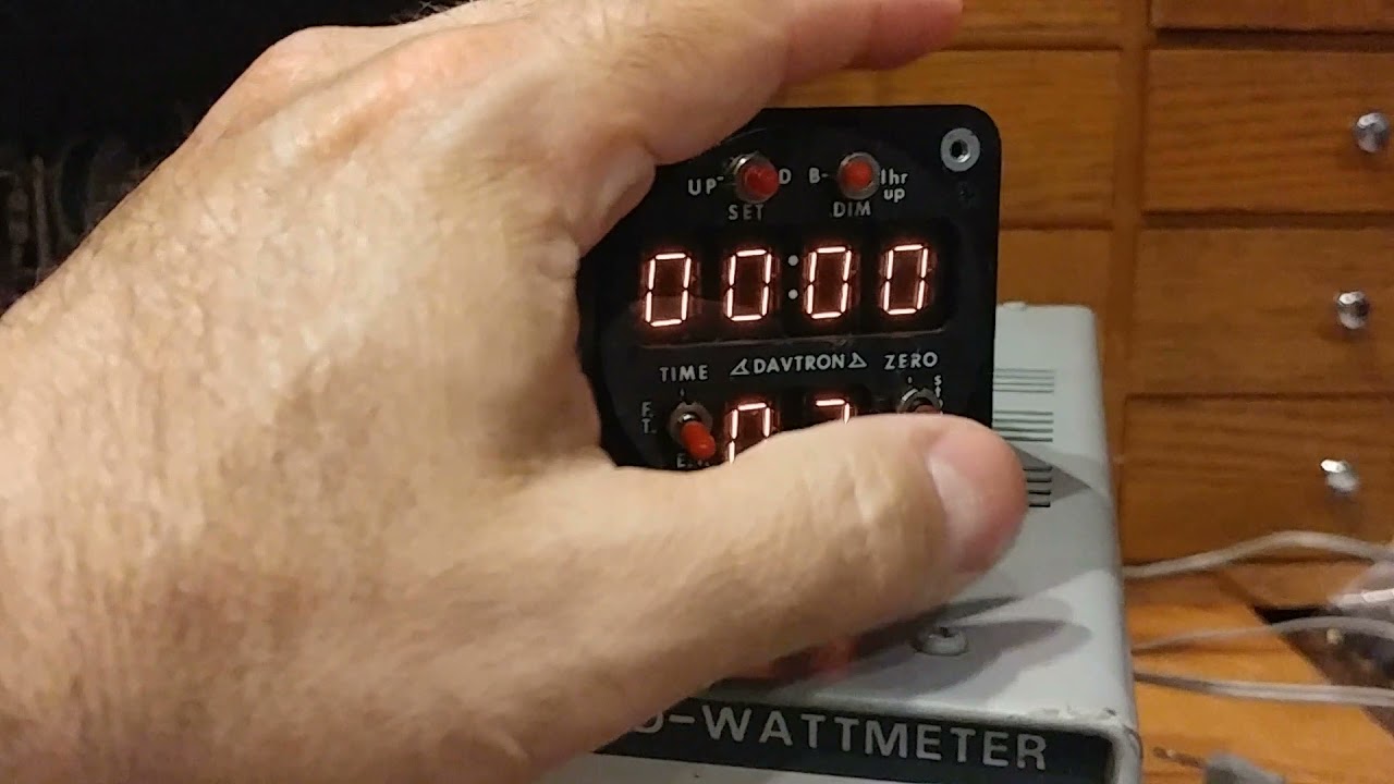 Davtron M811B Avionics Clock.