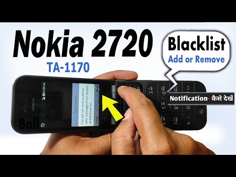 Nokia 2720 (TA-1170 ) Blacklist Setting🔥🔥 nokia Blacklist Setting, how to add or remove Blacklist no