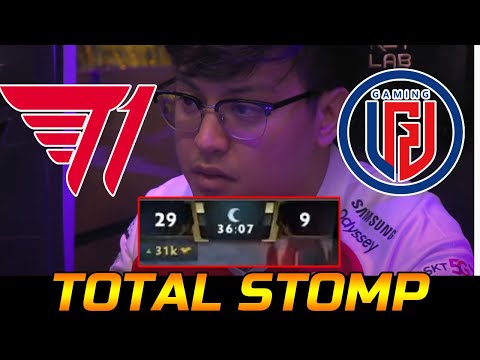 T1 VS PSG.LGD GAME 3 - 31K GOLD TOTALLY STOMP TI10 MAIN EVENT