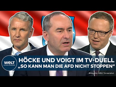 THÜRINGEN-WAHL: Björn Höcke vs. Mario Voigt im TV-Duell! Hubert Aiwanger reagiert auf Schlagabtausch