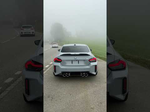 The bmw g87 M2 gets a new carbon spoiler lip. Looks so much better with it. #bmwm #bmw #automobile