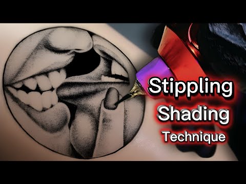 Stippling Schattierung Tattoo Tutorial | Hyperrealistische Techniken