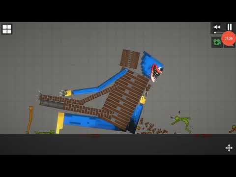 Saitama vs 2 headed brick golem in melon playground credit by zebra gaming tv from people playground