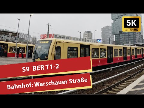 (5K) S-Bahn Berlin: Mehrere An- und Abfahrten am Bahnhof Warschauer Straße