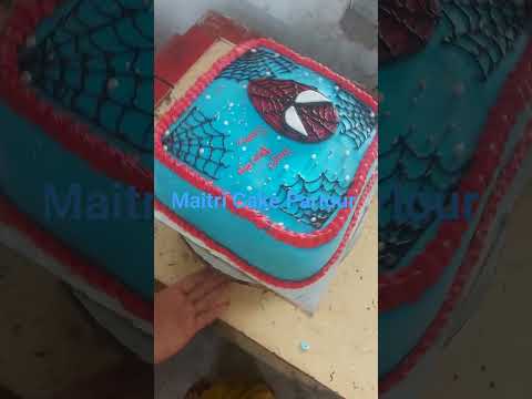 3kg square Spider-Man vanilla cake