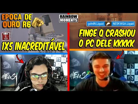 GOHAN TROLANDO O NESK, 1x5 INSANO DO S3XYCAKE, MAROTE DO YUUK E MAIS - A ÉPOCA DE OURO DO R6