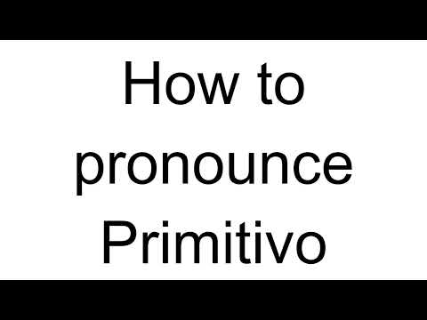How to Pronounce Primitivo (Spanish)
