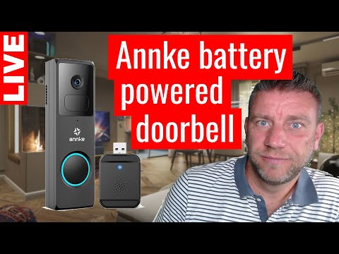 Annke Whiffle Doorbell Camera: battery powered, motion ... trailer