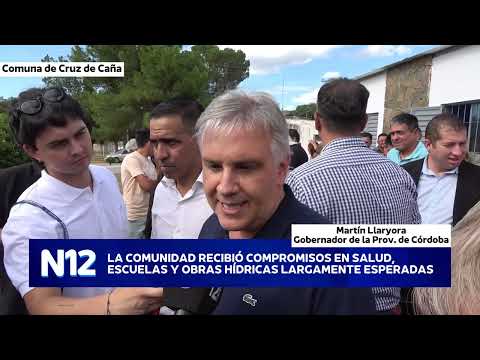 🏛️ Visita del Gobernador Martín Llaryora a la Comuna de Cruz de Caña