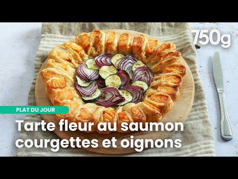 Savory Flower-Shaped Tart with Salmon