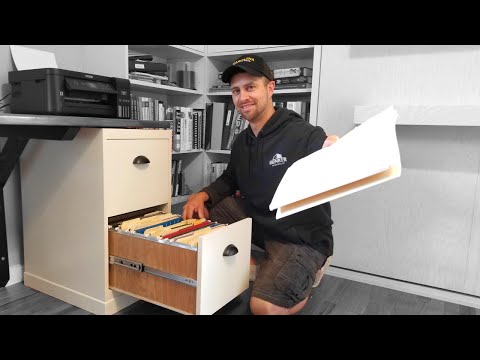 DIY Filing Cabinet Out Of Wood