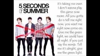 5SOS -  Green Light LYRICS