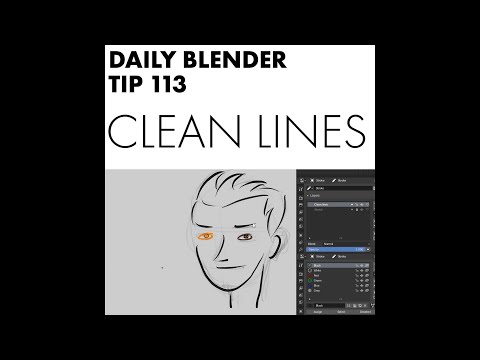 Daily Blender Tip 113 - From Sketch To Clean Lines in Grease Pencil