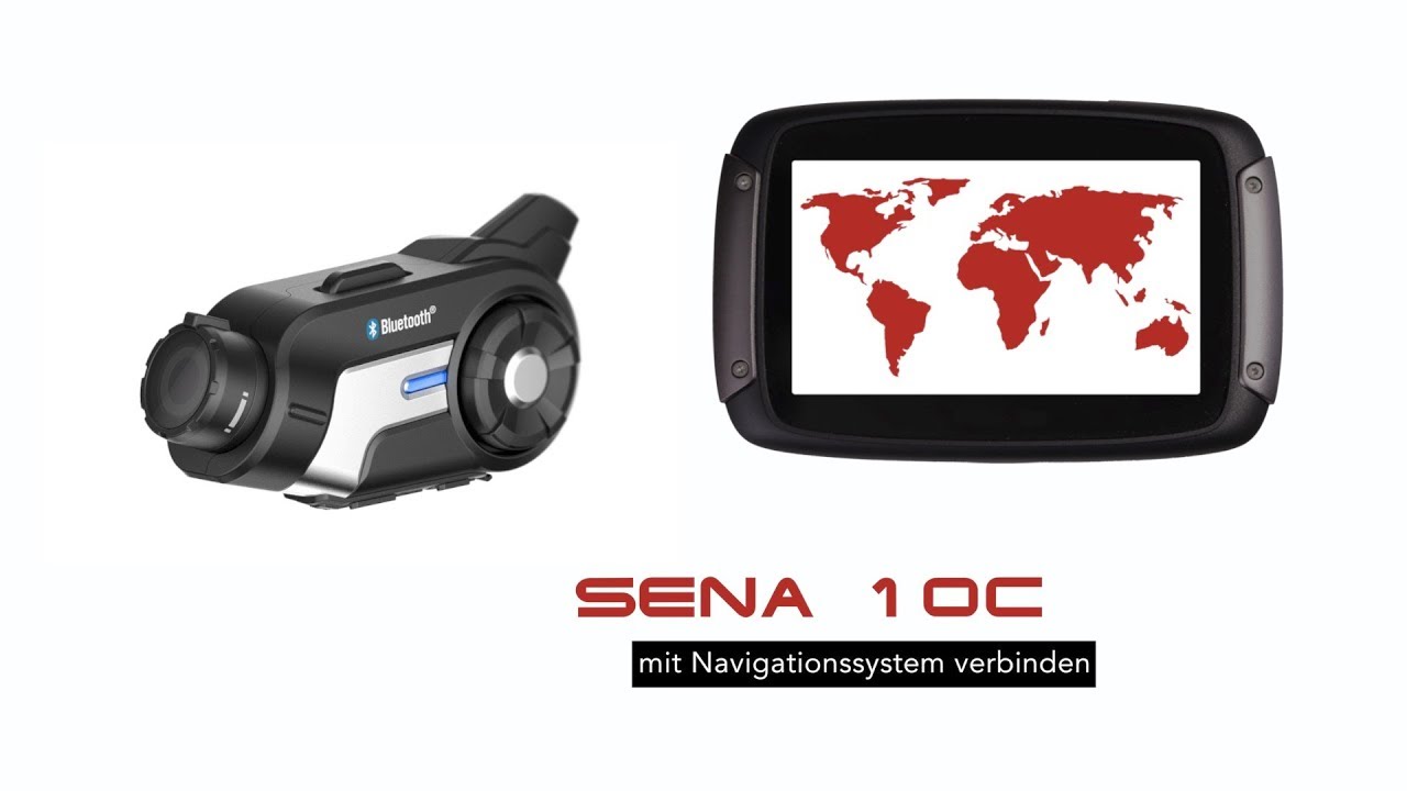 Wie verbinde ich mein Navigationssystem mit dem Sena 10C?