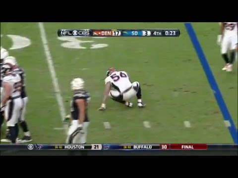 Shane Ray of Denver Broncos Double Somersaults and HitemFolk