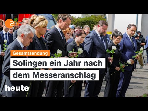 heute 19:00 Uhr vom 23.08.2025 Solingen ein Jahr nach Anschlag, Senioren-Pflichtjahr, CDU-Parteitag