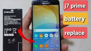replace battery samsung j7 prime   how to change battery samsung galaxy j7 prime