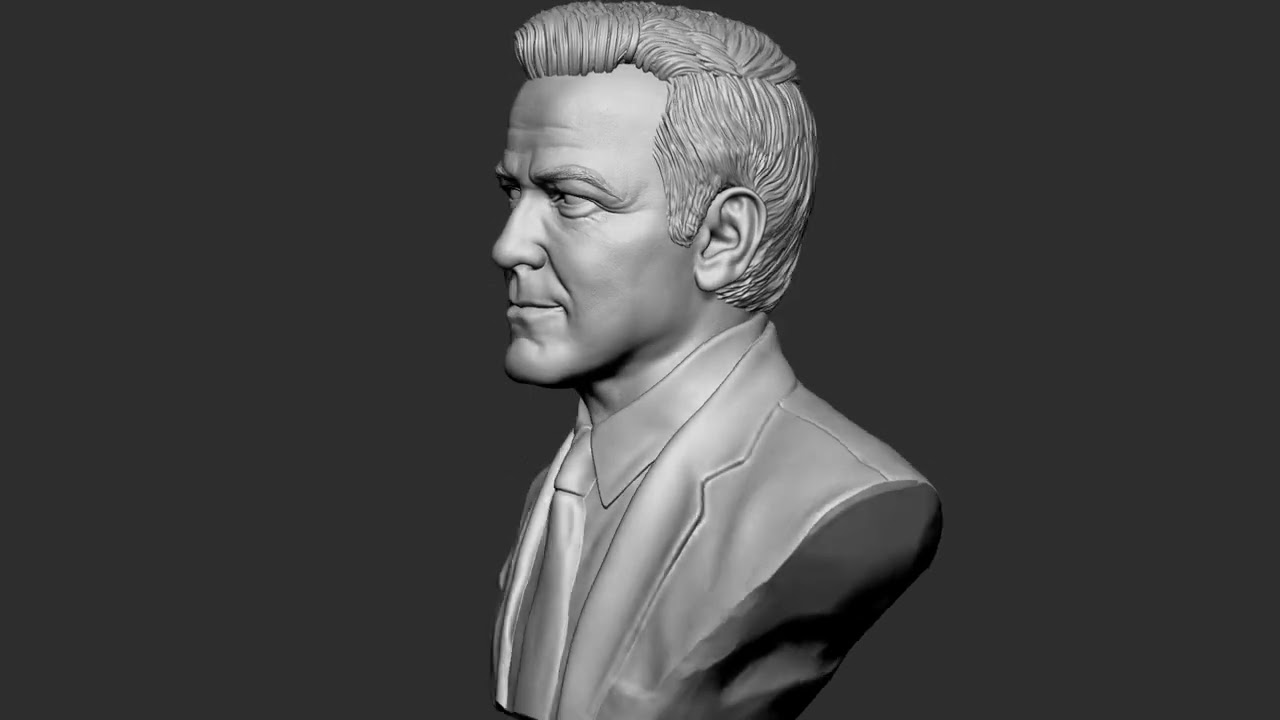 George Clooney Modelo de Impressão 3D