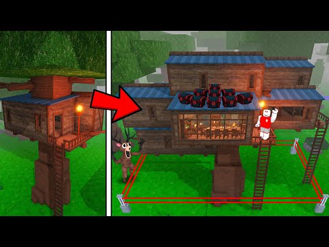 I Built The SAFEST AFK TREE HOUSE in 99 Nights in the Forest!