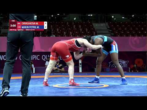 1/8 WW - 76 kg: M. ORYASHKOVA (BUL) v. M. MARIN POTRIL (CUB)