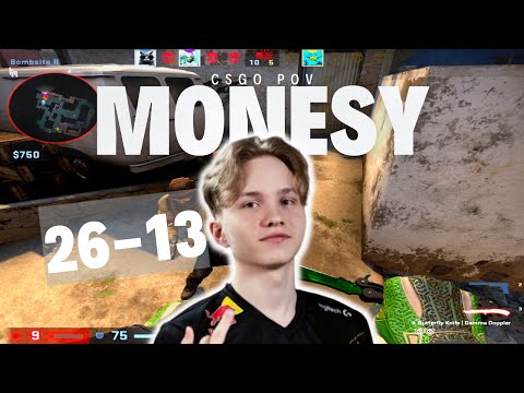 【CSGO POV】m0NESY (26-13) (Mirage) FACEIT Ranked | Aug 24, 2023
