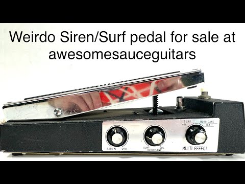 Shin-Ei surf and siren special effects guitar pedal Multi effect 1970s - Chrome image 10