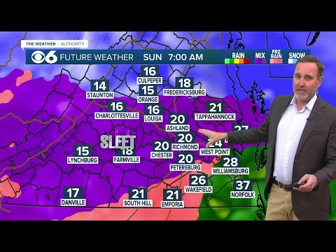 Zach Daniel on Virginia winter storm: 'This is going to be a big mess'