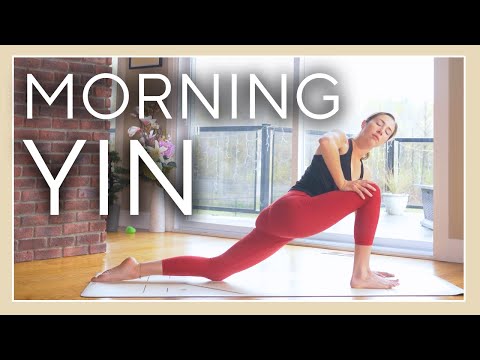 20 min Relaxing Morning Stretch - YIN YOGA NO PROPS thumbnail