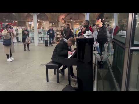 Ultimate 90s/00s Ibiza Dance mashup performed  on train station Piano in London