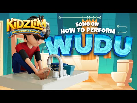 How to perform Wudu (Ablution) | Islamic Cartoons for Muslim Kids |  Usman & Husna | Kidzlim