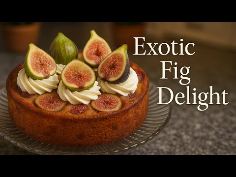 Moist Fig Cake with Fresh Garden Figs | Easy Homemade Dessert Recipe with Exotic Figs
