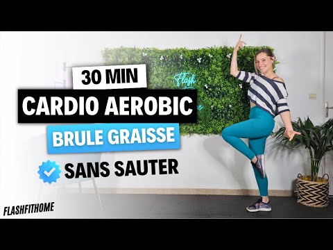 30 MIN - FAT-BURNING CARDIO AEROBIC 🔥 Burn fat WITHOUT JUMPING ⛔ Marine BIREN - FlashFitHome