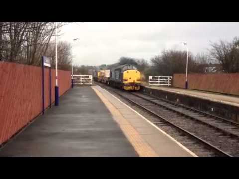 37259 37602 6c52 Bare Lane Heysham-Sellafield Flasks 14th March 2013