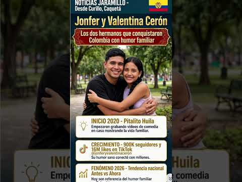 Jonfer y Valentina Cerón:los hermanos virales en tikto que son tendencia en 2026