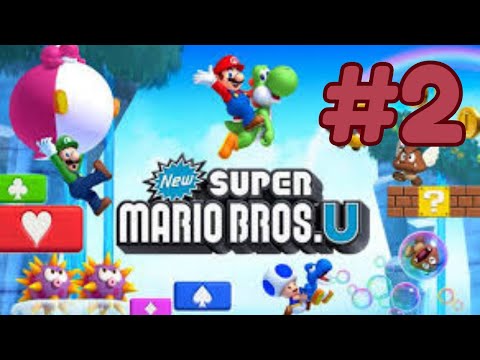 New Super Mario Bros. U (2012) #2 - Full Game Walkthrough (Wii U) - Sparkling Waters & Soda Jungle