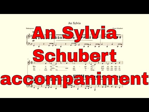 An Sylvia - Schubert - accompaniment in F Major