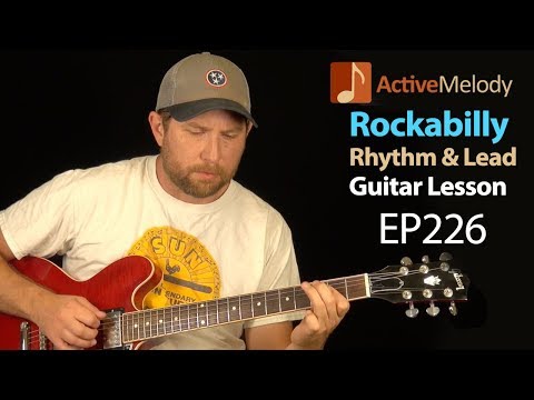 Rockabilly Rhythm and Lead Guitar Lesson - Learn several classic Rockabilly Licks - EP226