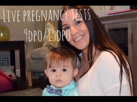 LIVE PREGNANCY TEST- 9DPO & 15DPO TTC Baby #2