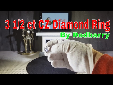 3 1/2 ct Princess Cut CZ Diamond Ring by Redbarry