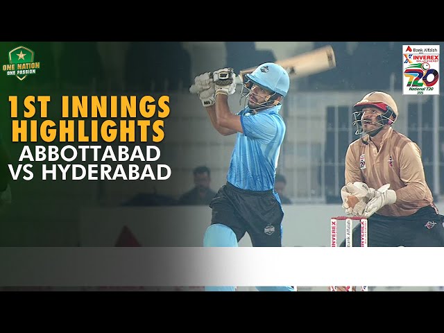 1st Innings Highlights | Abbottabad vs Hyderabad | Match 18 | National T20 Cup 2025 | PCB | MA2A