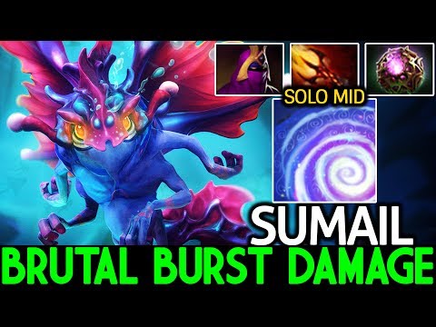 SumaiL [Puck] Brutal Brust Damage Dagon Build What The Puck 7.21 Dota 2