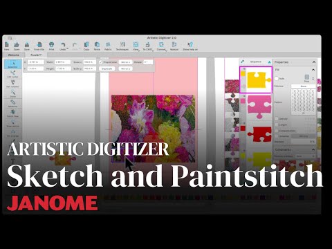 Künstlerischer Digitalisierer: Sketch und Paintstitch
