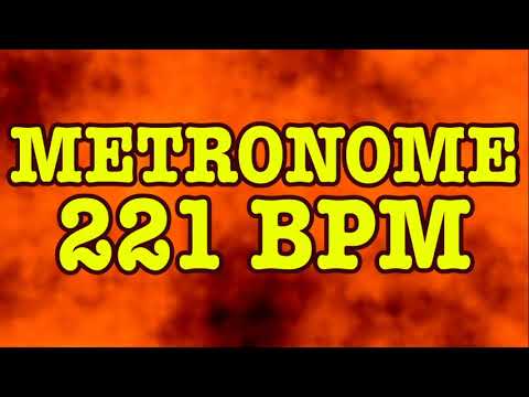 221 BPM Metronome - 10 Minute Metronome - 221BPM Click Track - 10 Minute Timer - Metrónomo 221
