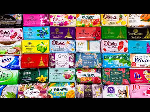Winter Soft 💙 ASMR Soap Haul Unwrapping Opening Unboxing Unpacking International Soaps Soft Wrappers